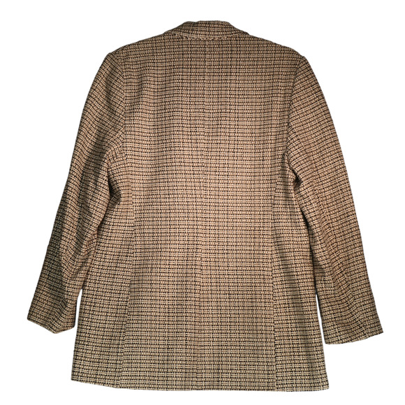 Vintage Onna Wear Blazer Womens S Jacket Pockets 100% Hand Woven Silk Tweed USA - Picture 6 of 8